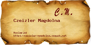 Czeizler Magdolna névjegykártya